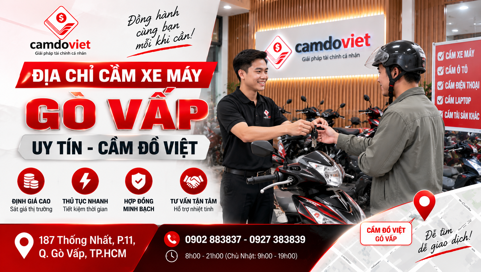 cầm xe máy gò vấp