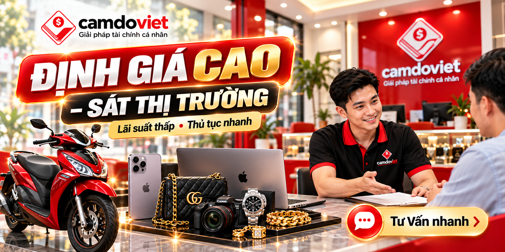 định giá cầm đồ giá cao lãi suất thấp Gò Vấp