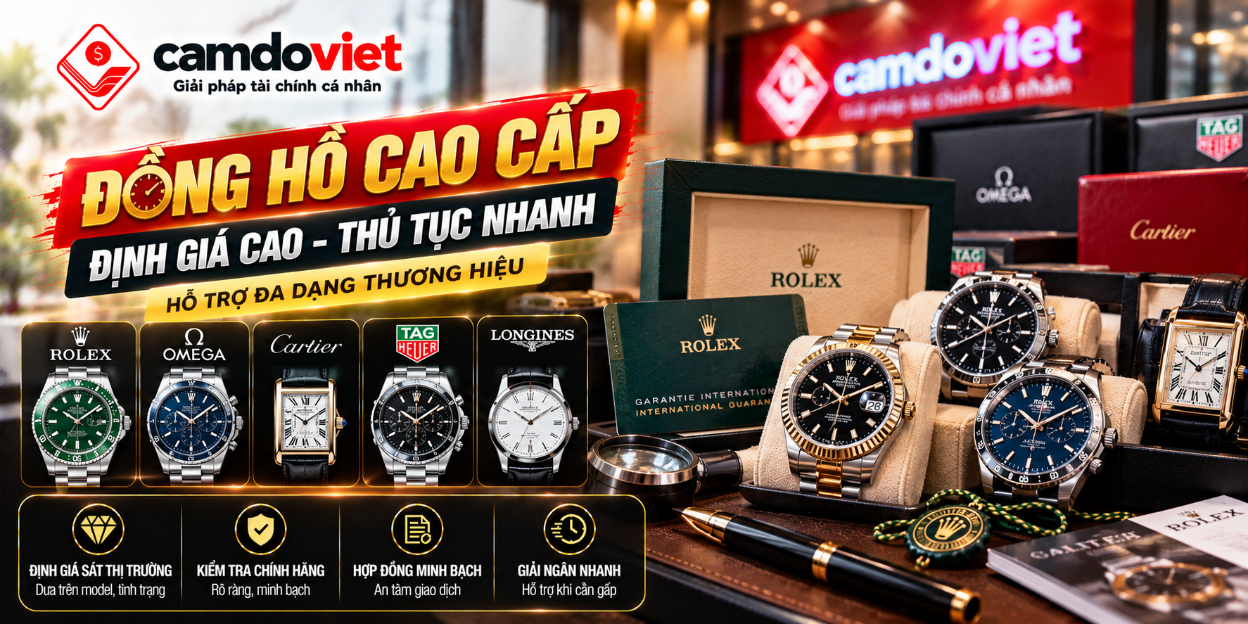 định giá đồng hồ