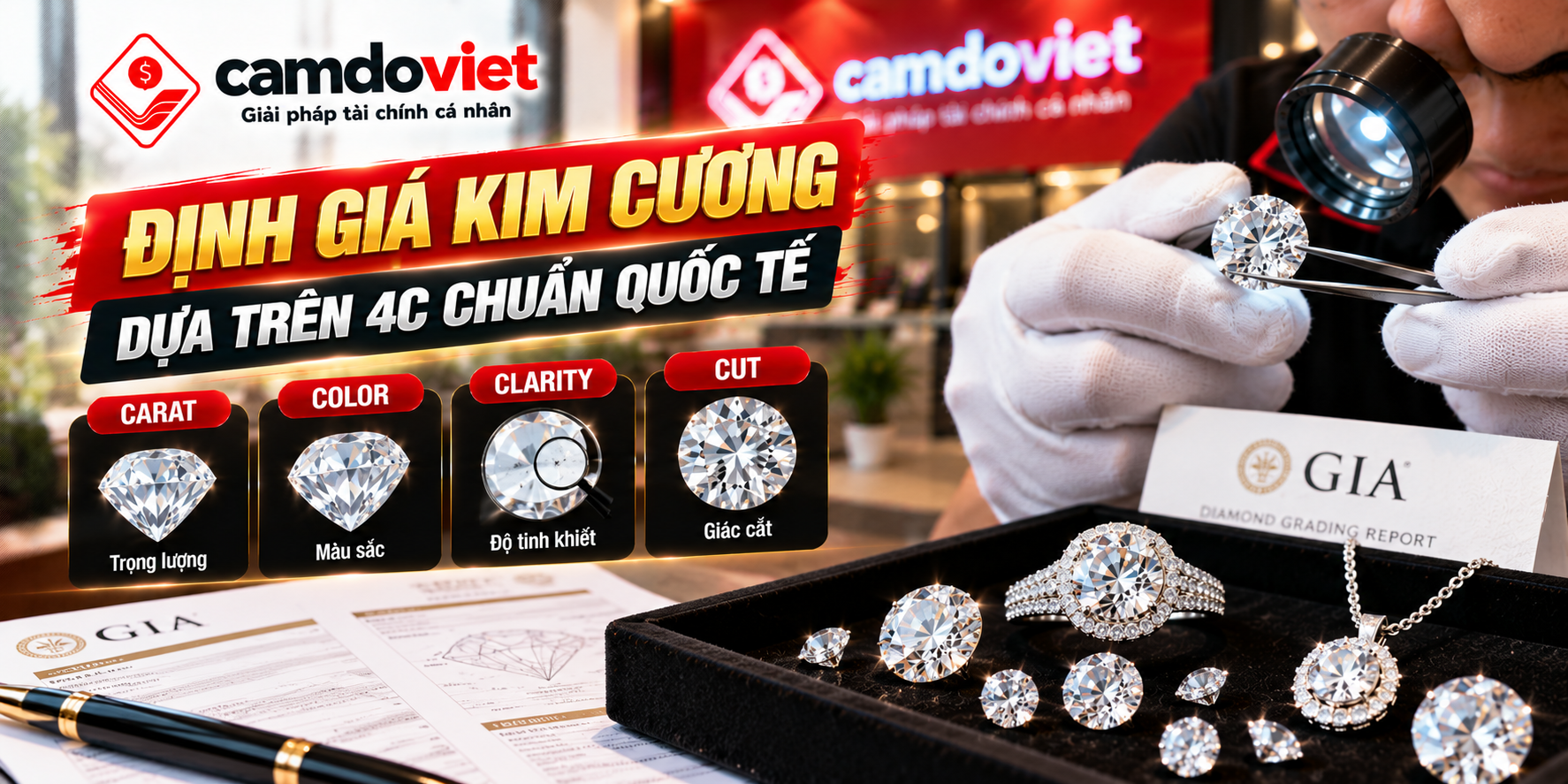 định giá cầm kim cương