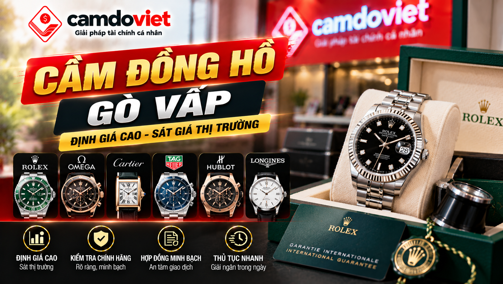 cầm đồng hồ gò vấp