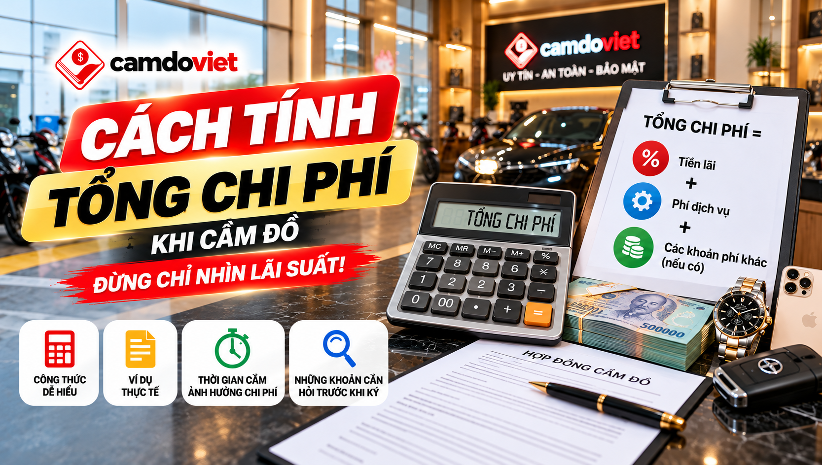 cách tính lãi cẩm đồ