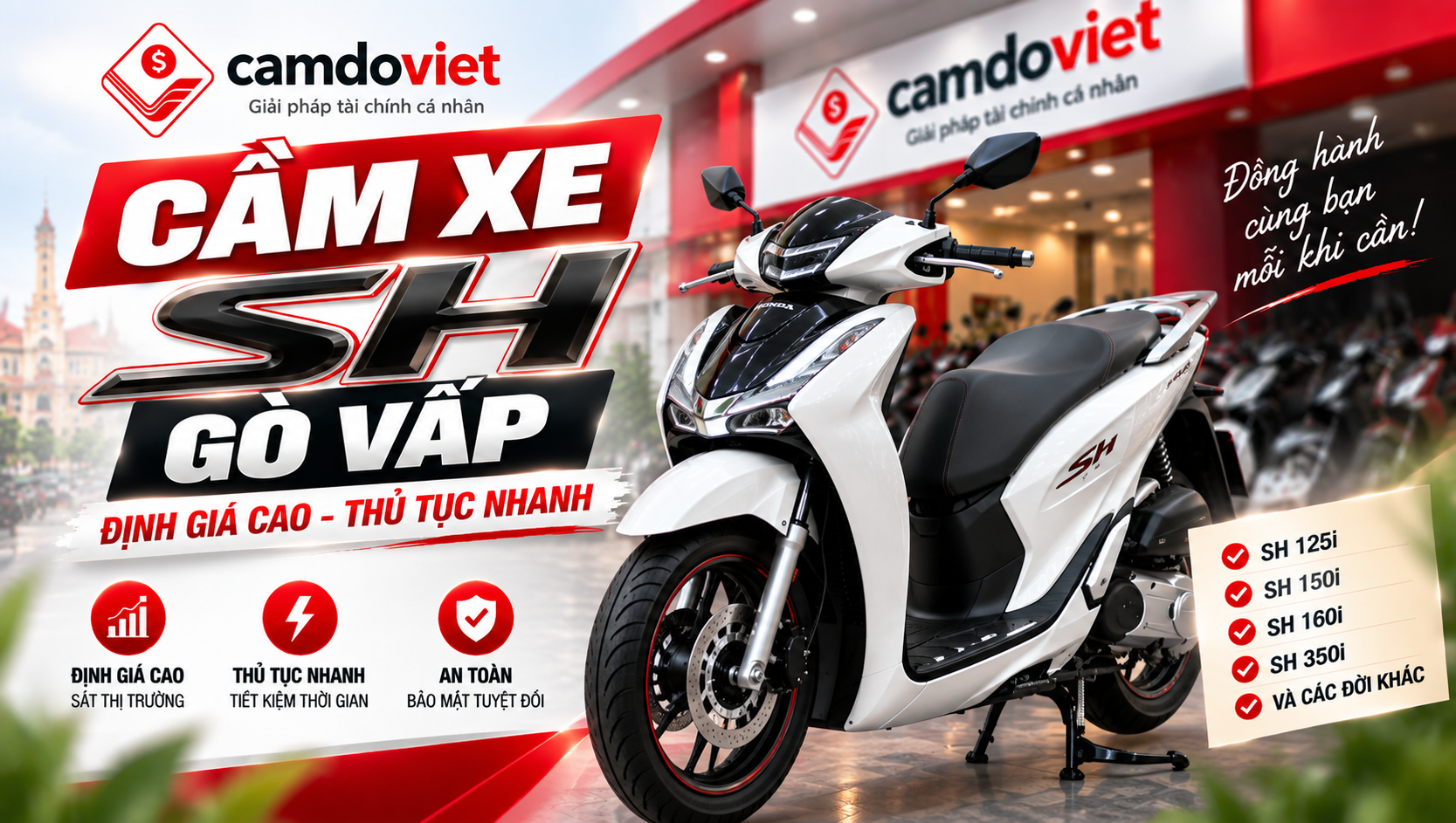 cầm xe SH Gò Vấp
