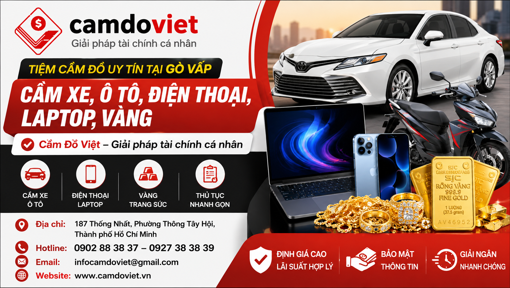 Tiệm Cầm Đồ Uy Tín Tại Gò Vấp 