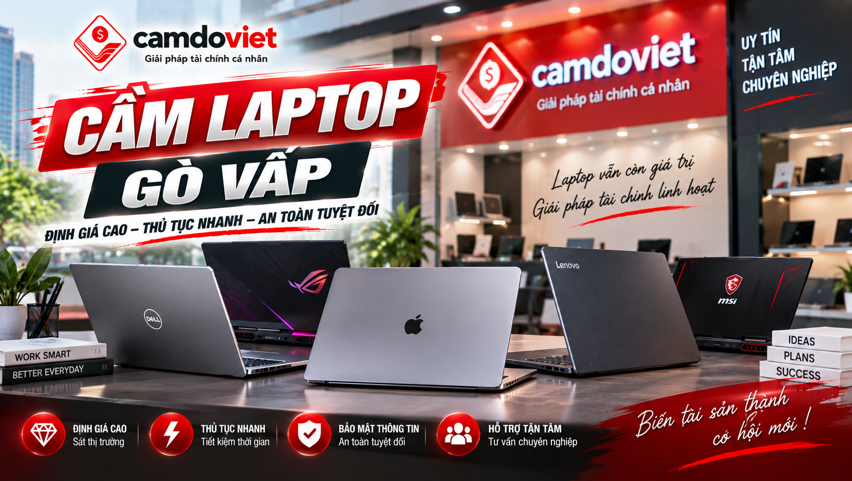cầm laptop Gò Vấp