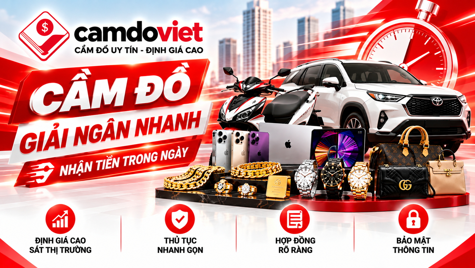 cầm đồ giải ngân nhanh Gò Vấp