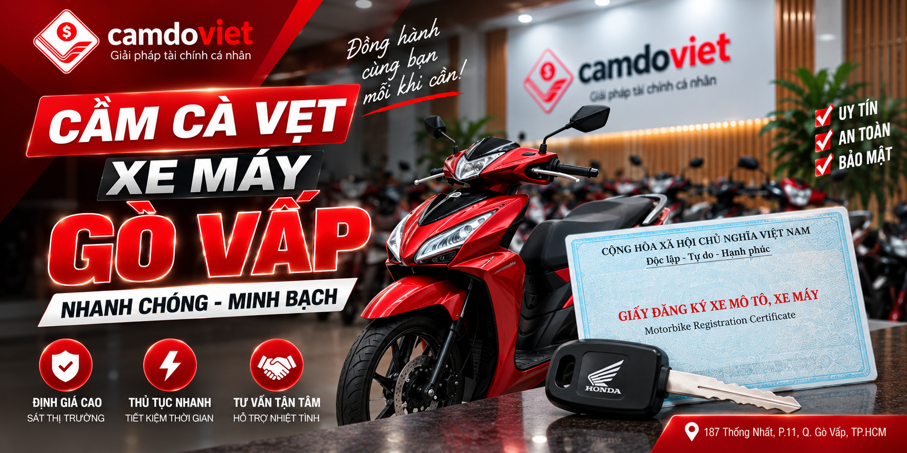cầm cà vẹt xe máy Gò Vấp