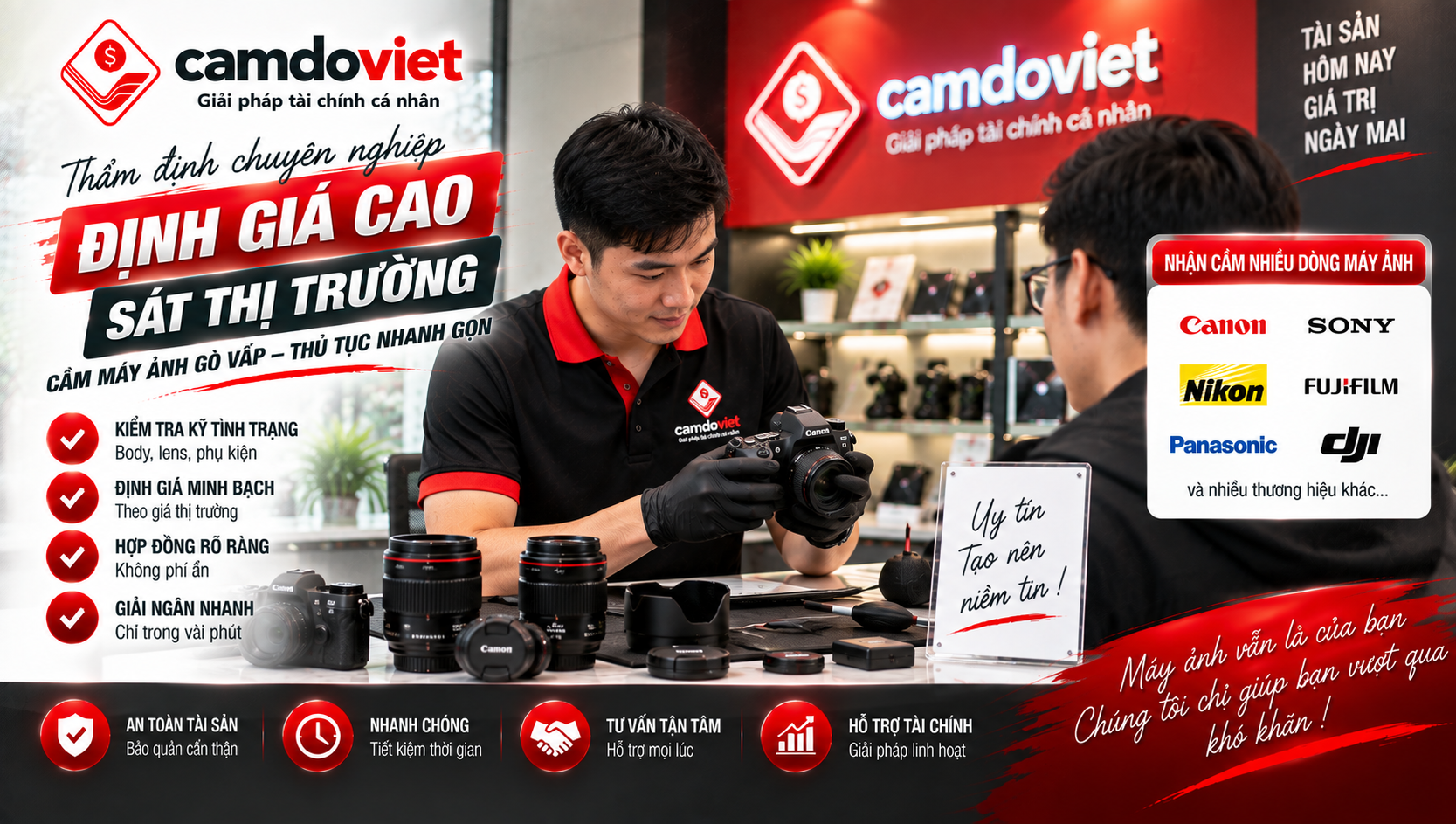 cầm máy ảnh Canon Gò Vấp
