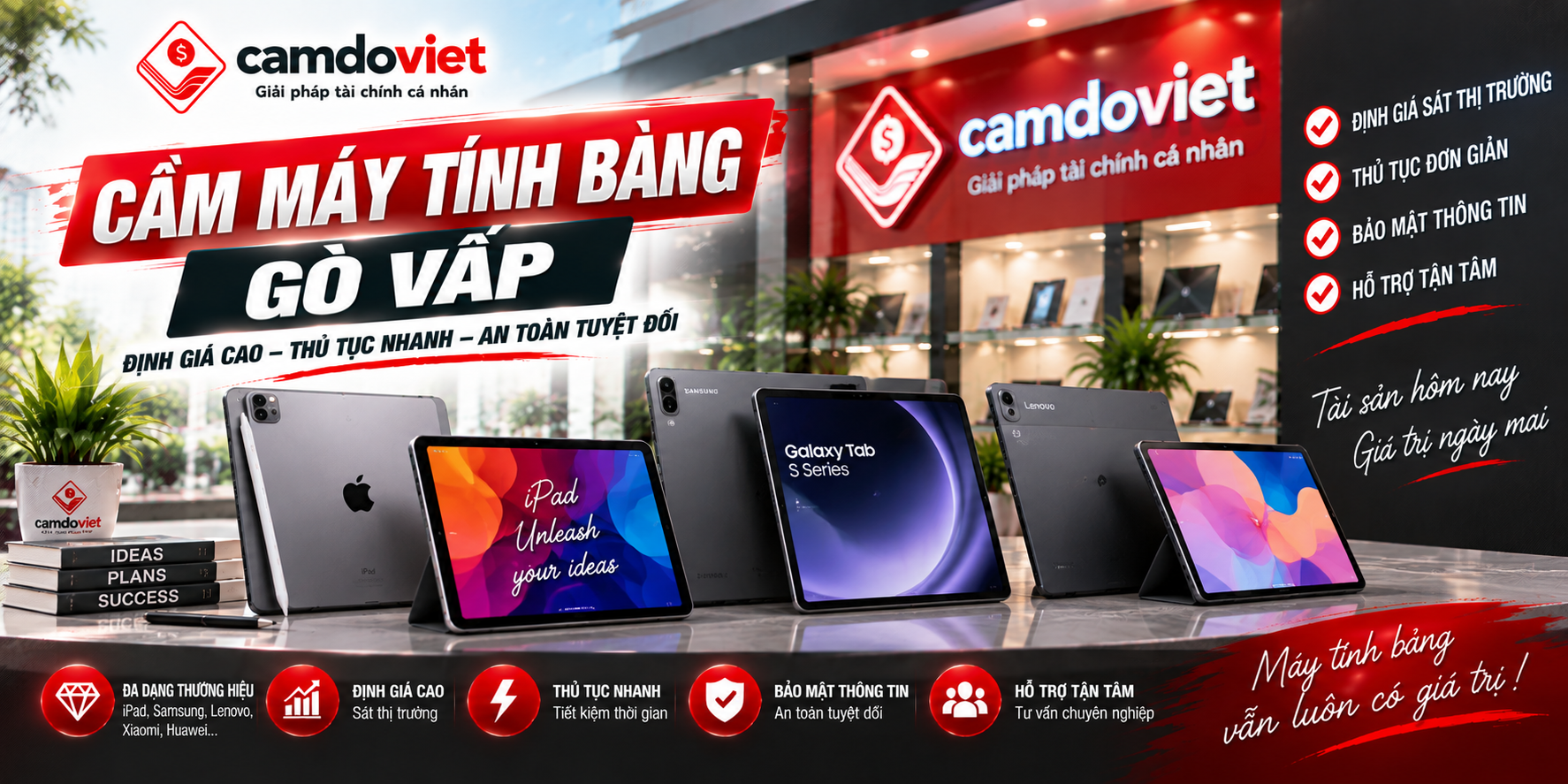 cầm máy tính bảng Gò Vấp