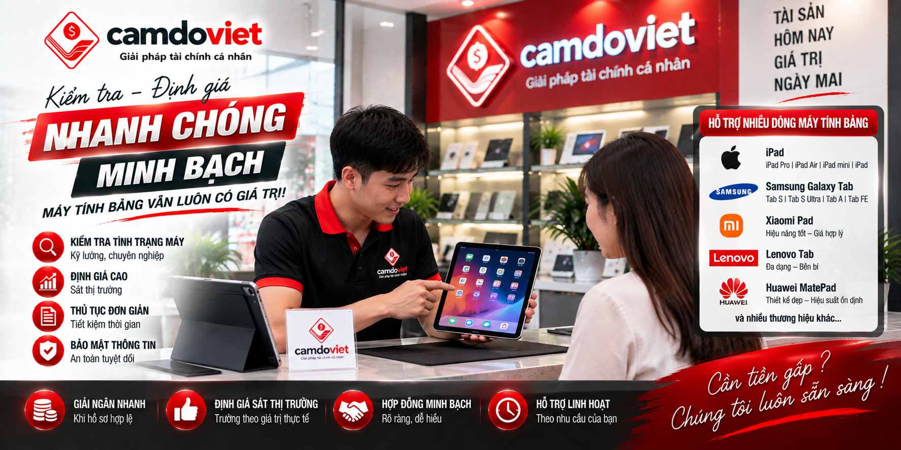 cầm máy tính bảng Gò Vấp