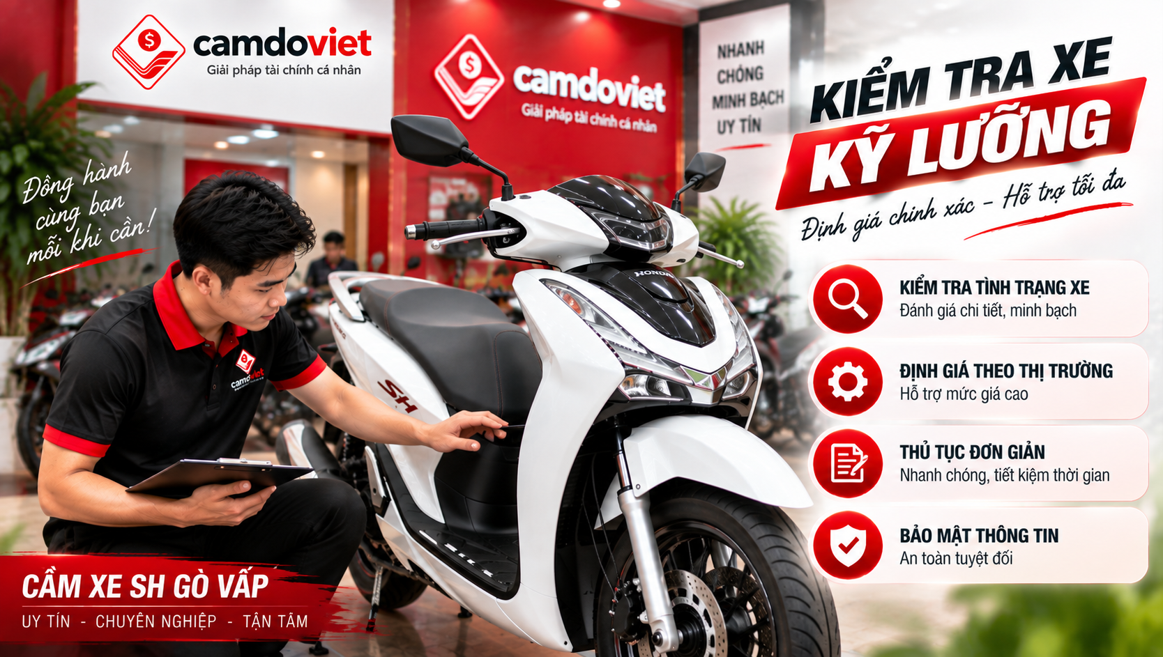cầm xe SH Gò Vấp
