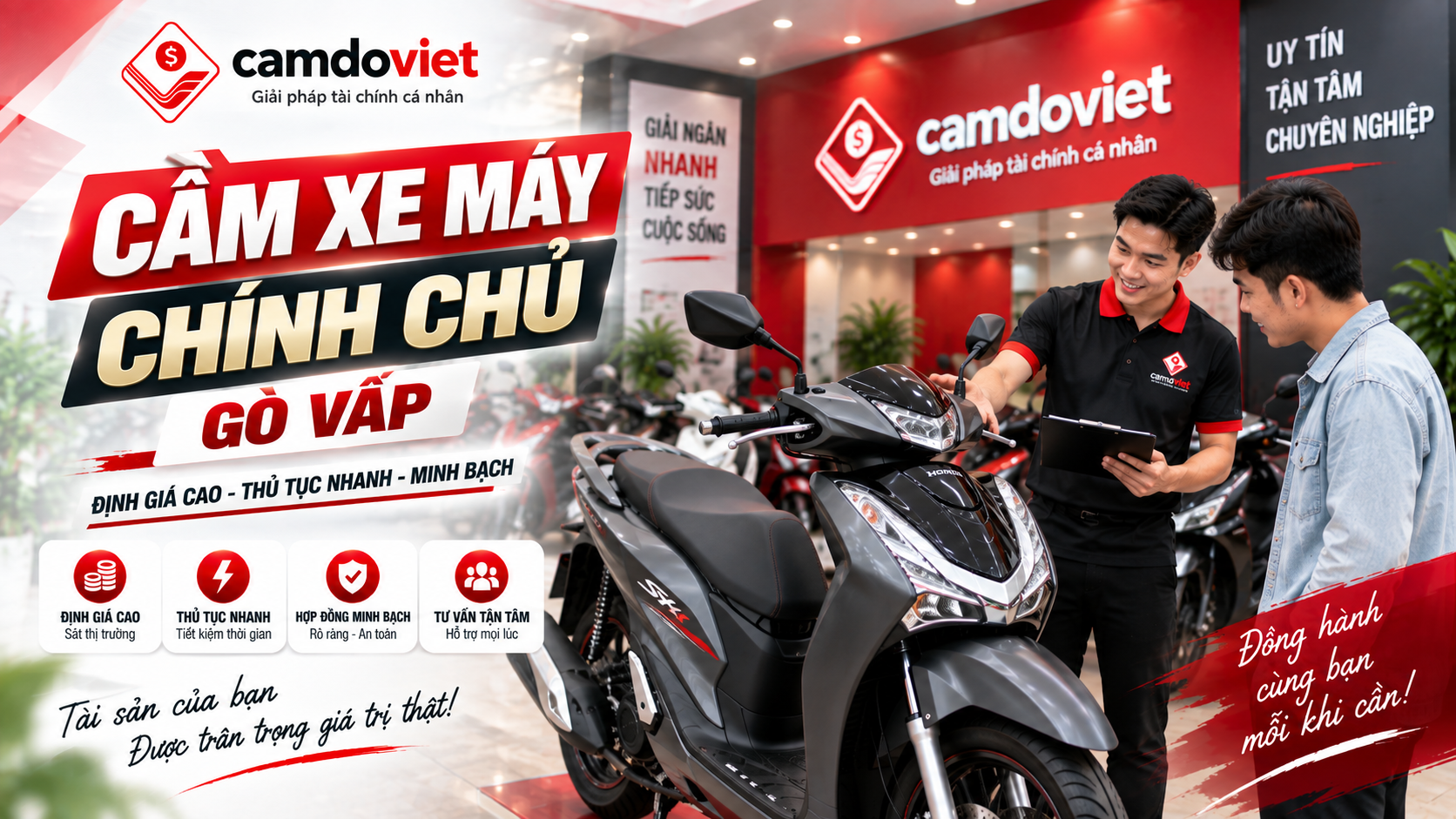 Cầm xe máy chính chủ Gò Vấp
