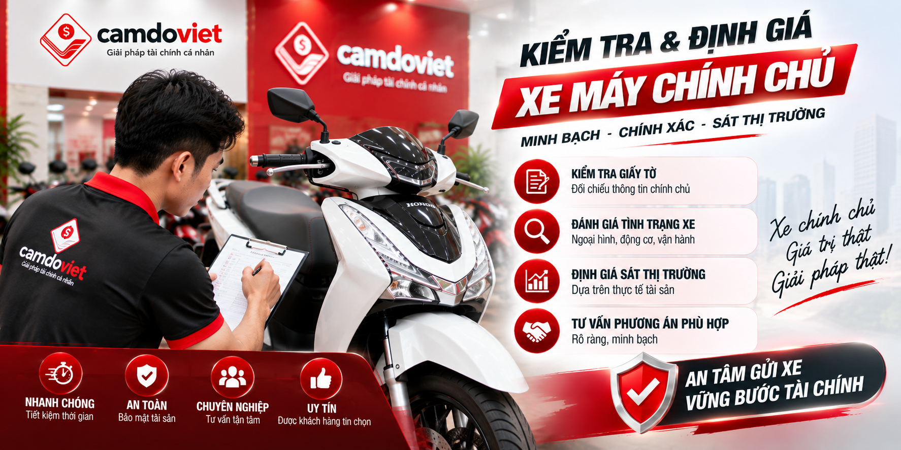 Cầm xe máy chính chủ Gò Vấp