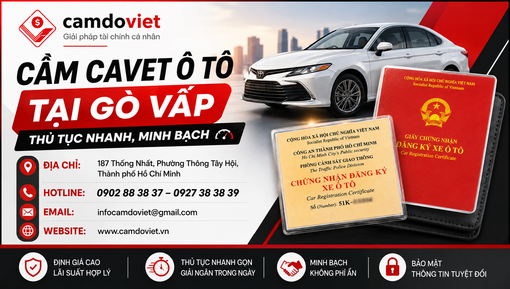 Cầm Cavet Ô Tô Tại Gò Vấp