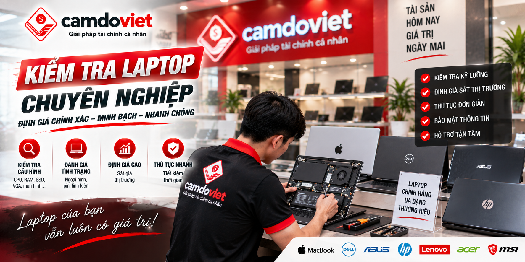 kiểm tra lap top 