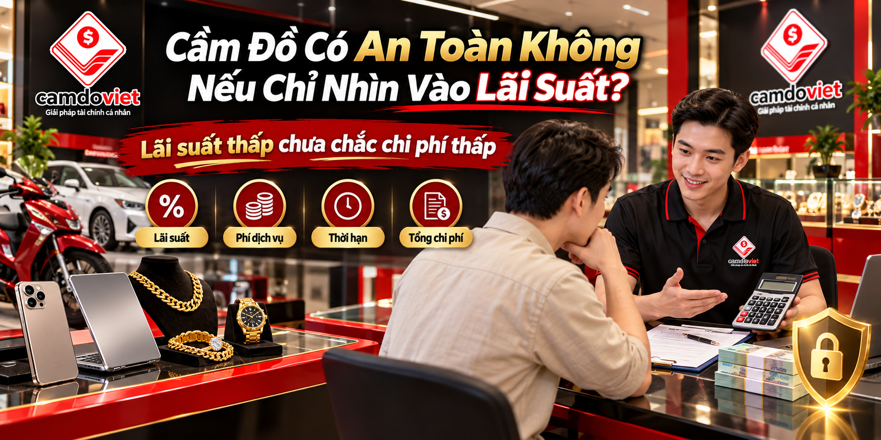 đừng nhìn vào lãi khi cầm đồ