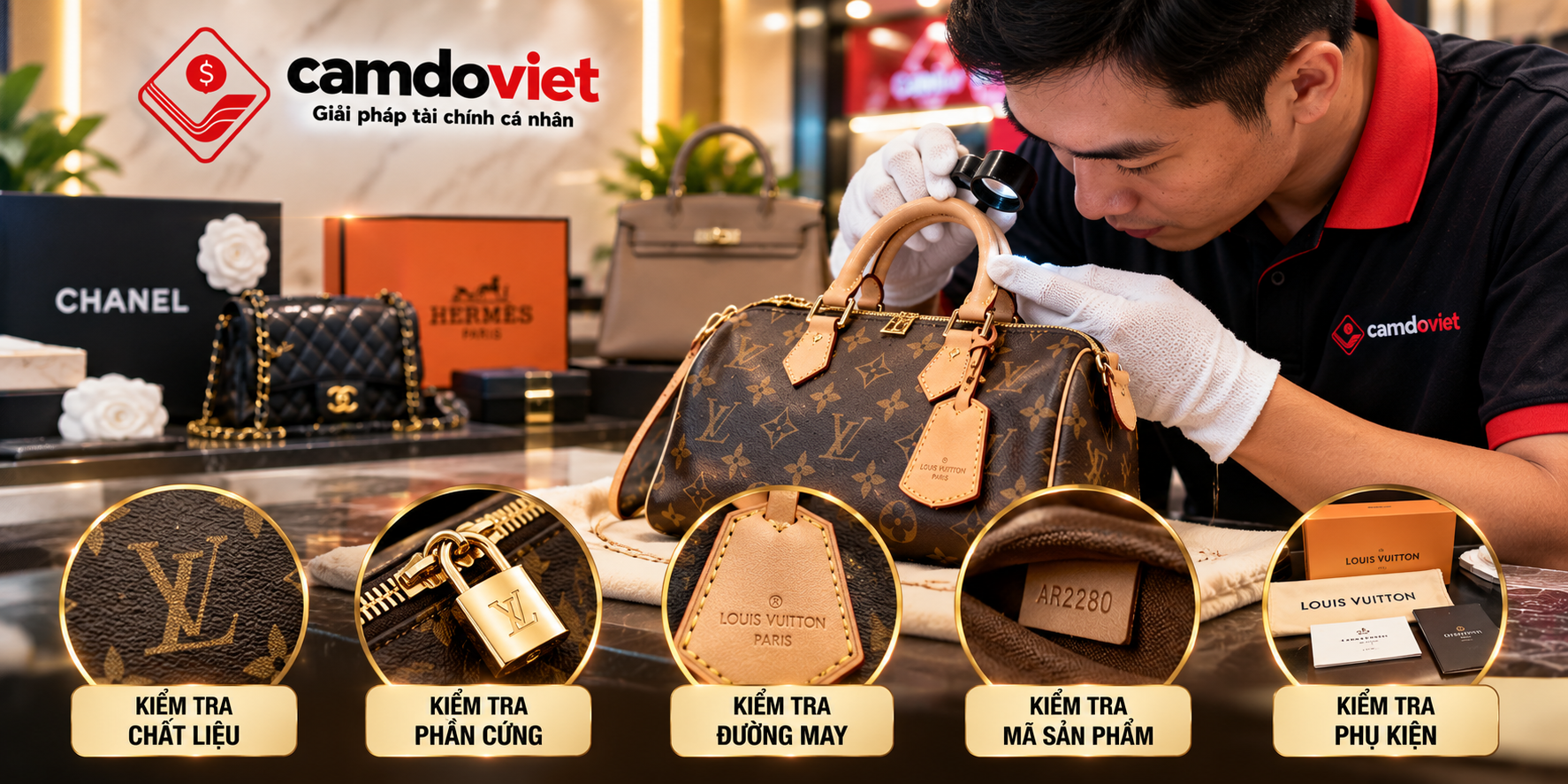 cầm túi hiệu gò vấp