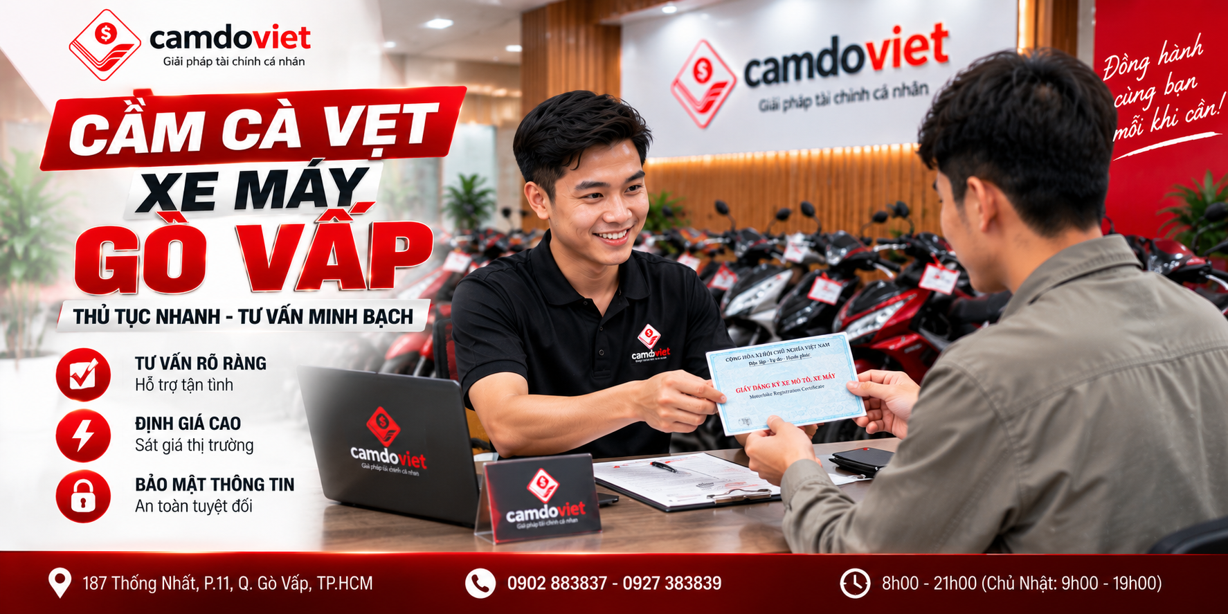 thủ tục cầm cà vẹt xe máy Gò Vấp